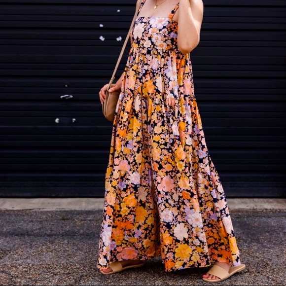 Free people XS floral print boho dress - Picture 1 of 6